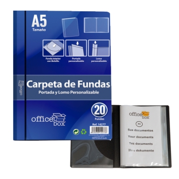 CARPETA DE FUNDAS DIN-A5 - COPI OLOT, VENTA DE FOTOCOPIADORAS Y MATERIAL  ESCOLAR Y DE OFICINA