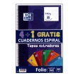 PACK LLIBRETES 4+1 ESPIRAL 4X4MM 80F.